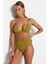 Shopeonly Yeşil Üçgen Yüksek Bel Toparlayıcı Bikini Takımı 2