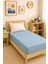 80 x 200 cm Düz Pamuklu Tek Kişilik Lastikli Fitted Penye Çarşaf 1