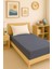 80 x 200 cm Düz Pamuklu Tek Kişilik Lastikli Fitted Penye Çarşaf 1