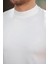Erkek Ince Çizgi Dokulu Kısa Kollu T-Shirt 3