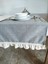 Naturel Organik Yumuşak Keten Fırfırlı Runner 47X120 cm 1