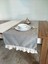 Naturel Organik Yumuşak Keten Fırfırlı Runner 47X120 cm 3