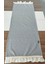 Naturel Organik Yumuşak Keten Fırfırlı Runner 47X120 cm 1