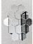 Altıgen Aynalı Pleksi 11X11 cm 12'li Set, Şık ve Modern Dekorasyon Parçası 1
