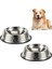2'li Paslanmaz Çelik Mama ve Su Kabı, 16 cm Alt Taban, 250 ml (8 Oz) 1
