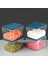 4'lü Derin Buzdolabı Organizer Set Düzenleyici Saklama Kabı Mikrodalga Difriz Kabı 1100ML Mavi 1
