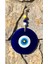 El Yapımı Lacivert Balkon Duvar Süsü, Nazar Boncuklu, 16 cm 1