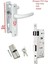 Pvc Kapı Kolu ve Kilit Takımı, 35 Mm, 90 mm Barel Göbeği ile Uygun Set 1
