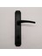 Şık Siyah Aynalı Mat Banyo ve Wc Kapı Kolu, Sağ Açılım Uyumlu 2