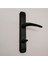 Şık Siyah Aynalı Mat Banyo ve Wc Kapı Kolu, Sağ Açılım Uyumlu 4