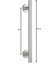 Paslanmaz Riva Çekme Kolu 30CM, Gizli Vidalı, Inox Q20MM 2