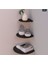 Modern Oval 3'lü Metal Duvar Köşe Rafı – Şık ve Fonksiyonel Dekoratif Set 1