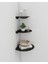 Modern Oval 3'lü Metal Duvar Köşe Rafı – Şık ve Fonksiyonel Dekoratif Set 3