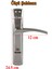 Lavanta Renkli Wc Banyo Kapı Kolu Nikel Inox, Aynalı, Sağa Sola Uygun, Kilitli, 1 Takım 2