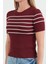Çizgili Fitilli Bisiklet Yaka Triko Bluz 5
