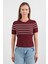 Çizgili Fitilli Bisiklet Yaka Triko Bluz 6