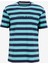Bisiklet Yaka Desenli Yeşil Erkek T-Shirt M4YI84K9XF1S82U Gj Ss Cn Reg Strıp 1