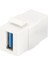 Digitus USB 3.0 Keystone Jack, DN-93832 Için, Beyaz Renk (Ral 9003) DIGITUS USB 3.0 Keystone Jack For DN-93832, Pure White (Ral 9003) 1