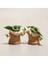 Iki Adet 6cm Çift Mıknatıslı Yeşil Bebek Yoda Figür Seti 2