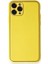 Newface iPhone 11 Pro Kılıf Coco Deri Silikon Kapak - Sarı 1