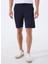 Lacivert Erkek Normal Bel Slim Fit Şort Chino_slim_shorts 3