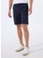 Lacivert Erkek Normal Bel Slim Fit Şort Chino_slim_shorts 4