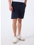 Lacivert Erkek Normal Bel Slim Fit Şort Chino_slim_shorts 5