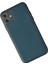 Newface iPhone 12 Kılıf Coco Deri Silikon Kapak - Mavi 3