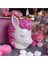 El Yapımı Unicorn Figürlü Pembe Organizer ve Saksı Biblo, Şık ve Kullanışlı Tasarım 1