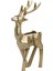 30CM Yüksekliğinde Zarif Dekoratif Geyik Figürü, Altın Renkli Tasarım 1