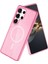 Newface Samsung Galaxy S23 Ultra Kılıf Glow Magsafe Kapak - Pembe 2