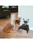 Sevimli Köpek ve Kedi Tasarımlı, Ergonomik Paslanmaz Mama ve Su Kabı Küçük Model 2
