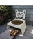 Sevimli Kedi ve Köpek Için Beyaz Paslanmaz Mama ve Su Kabı, Ergonomik ve Şık Tasarım 6
