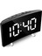 Beyaz LED Ayna Saat, Alarm, Takvim, Usb, Dijital Masa Saati 2