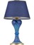 Renkli Seramik Abajur, Gordion Çini Detaylı, Mavi Şapka, Gold Ayak 2