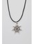 Heptagram Astroloji 7 Nokta Yıldız Kolye - Pu Deri Ip Zincirli Unisex Gümüş Kaplama - 60 cm 1
