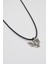 Minimalist Gotik Yarasa Kolye - Pu Deri Ip Zincirli Unisex Gümüş Kaplama - 60 cm 2