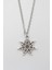 Modern Heptagram Yıldız Kolye - Düz Ezme Ithal Zincirli Unisex Gümüş Kaplama - 60 cm 1