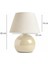 Şık Ekru Beyaz Abajur, Modern ve Zarif Dekorasyon Aksesuarı 3