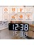 Hd LED Ekranlı Aynalı Dijital Masa Saati, Tarih, Termometre ve Alarm Özellikleriyle Güzel Hediye 3