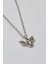 Minimalist Gotik Yarasa Kolye - Düz Ezme Ithal Zincirli Unisex Gümüş Kaplama - 60 cm 2