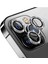 iPhone Uyumlu Gümüş Titanyum Taşlı Kamera Lens Koruyucu 5