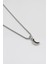 Minimalist Ay Örme Zincir Kolye - Antik Gümüş Kaplama - Kadın Erkek - 60 cm 2