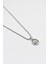 Minimalist Göz - Nazar Örme Zincir Kolye - Antik Gümüş Kaplama - Kadın Erkek - 60 cm 2