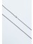Minimal Uçak Örme Zincir Kolye - Antik Gümüş Kaplama - Kadın Erkek - 60 cm 3