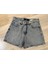 Taşlı Denim Şort 3