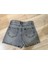 Taşlı Denim Şort 4