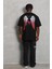 Unisex Oversize Baskılı Bisiklet Yaka T-Shirt - Siyah 4