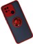 Newface Xiaomi Redmi 10C Kılıf Montreal Yüzüklü Silikon Kapak - Kırmızı 2