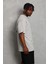 Unisex Oversize Düz Bisiklet Yaka T-Shirt - Gri 4